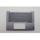 Carcasa superioara cu tastatura palmrest Laptop, Lenovo, ThinkBook 14 G6+ IMH Type 21LD, 5CB1N60809, 5CB1P74746, AMB29000231, AMB29000300, iluminata, Luna Grey, layout us