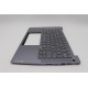 Carcasa superioara cu tastatura palmrest Laptop, Lenovo, ThinkBook 14 G6+ IMH Type 21LD, 5CB1N60809, 5CB1P74746, AMB29000231, AMB29000300, iluminata, Luna Grey, layout us