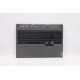 Carcasa superioara cu tastatura palmrest Laptop Gaming, Lenovo,  Legion 5 Pro-16ITH6 Type 82JF, 5CB1D09653, 5CB1D10478, AP1ZV000800, iluminata, 4 pini, Storm Grey, layout US