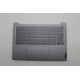 Carcasa superioara cu tastatura palmrest Laptop, Lenovo, IdeaPad Pro 5 14IMH9 Type 83D2, 5CB1P31558, HQ25202000660, HQ258060004C0, NB6766B, iluminata, Artic Grey, layout US