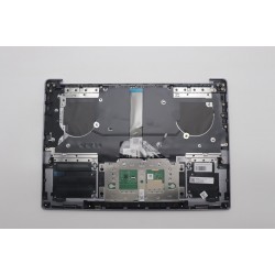 Carcasa superioara cu tastatura palmrest compatibila Laptop, Lenovo, IdeaPad Pro 5 14IRH8 Type 83AL, 5CB1P31558, HQ25202000660, HQ258060004C0, NB6766B, iluminata, Artic Grey, layout US