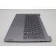 Carcasa superioara cu tastatura palmrest Laptop, Lenovo, IdeaPad Pro 5 14IMH9 Type 83D2, 5CB1P31558, HQ25202000660, HQ258060004C0, NB6766B, iluminata, Artic Grey, layout US