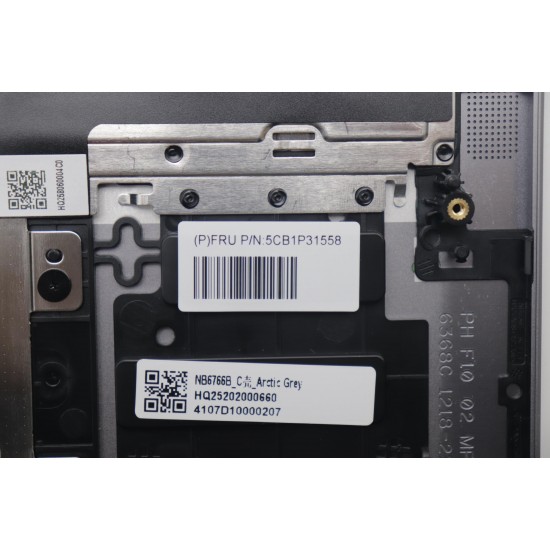 Carcasa superioara cu tastatura palmrest Laptop, Lenovo, IdeaPad Pro 5 14IMH9 Type 83D2, 5CB1P31558, HQ25202000660, HQ258060004C0, NB6766B, iluminata, Artic Grey, layout US