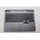 Carcasa superioara cu tastatura palmrest Laptop Gaming, Lenovo, Legion 5 16IRX9 Type 83DG, 5CB1P55134, 5CB1P55411, 5CB1M72407, AP925000401, AM925000200, iluminata, 4 pini, Luna Grey, layout US