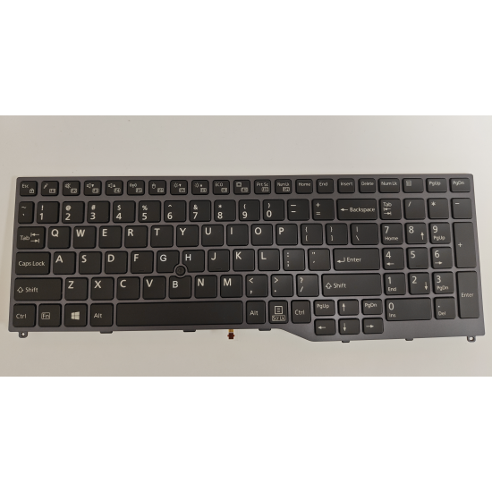 Tastatura Laptop, Fujitsu, Lifebook E458, E459, E558, E559, neagra, layout US