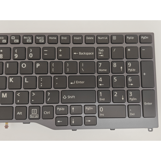 Tastatura Laptop, Fujitsu, Lifebook E458, E459, E558, E559, neagra, layout US