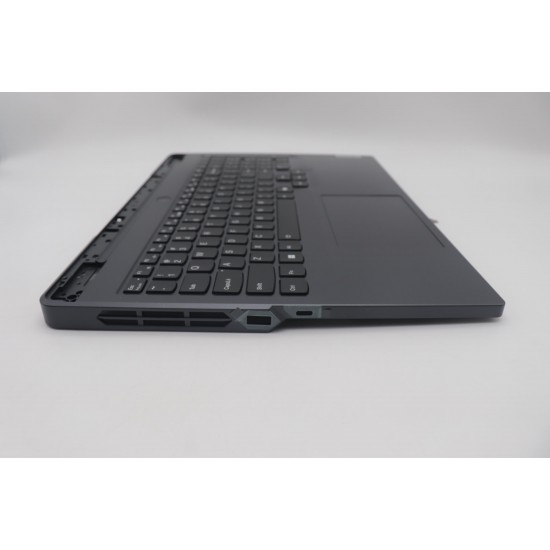 Carcasa superioara cu tastatura palmrest Laptop Gaming, Lenovo, Legion Pro 5 16IRX9 Type 83DF,  5CB1P50090, 5CB1P50091, 5CB1P50094, AP38U000100, 3421900179, iluminata, 4 pini, Onyx Grey, layout US