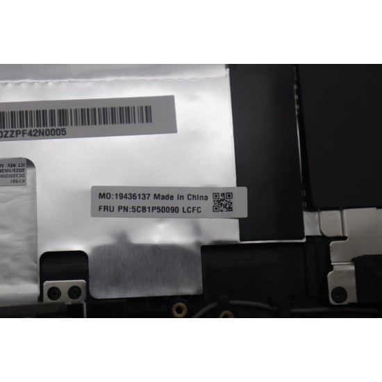 Carcasa superioara cu tastatura palmrest Laptop Gaming, Lenovo, Legion Pro 5 16IRX9 Type 83DF,  5CB1P50090, 5CB1P50091, 5CB1P50094, AP38U000100, 3421900179, iluminata, 4 pini, Onyx Grey, layout US