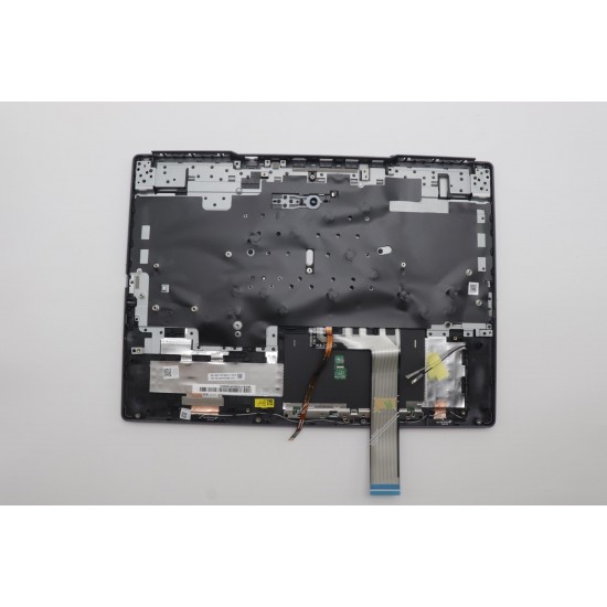 Carcasa superioara cu tastatura palmrest compatibila Laptop Gaming, Legion 5 15APH9 Type 83EG, 5CB1P73780, AP3J1000100, EL3JL100400, iluminata, 4 pini, Storm Grey, layout US
