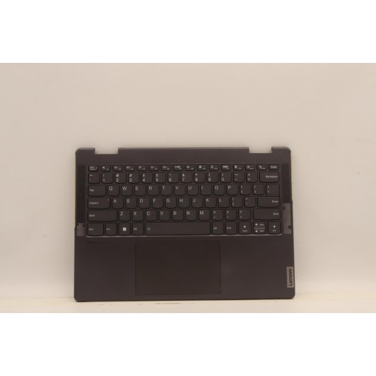 Carcasa superioara cu tastatura palmrest Laptop, Lenovo, Yoga 7 14IAL7 Type 82QE, 82VD, 5CB1J11140, AM2LK000500,17303678, iluminata, Storm Grey, layout US