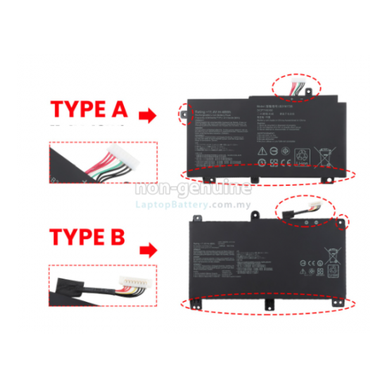 Baterie compatibila Laptop Gaming, Asus TUF F15 FX506HEB, 3ICP7/60/80, B31N1726, 11.4V, 3900mAh, 44Wh