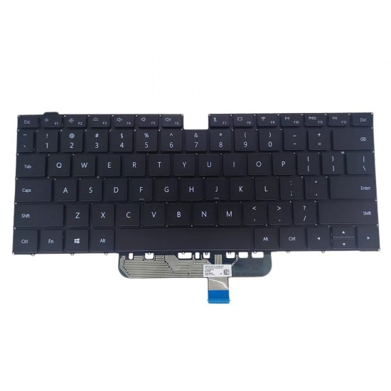 Tastatura Laptop, Huawei, MateBook 14 KLV-W19, KLV-W29, iluminata, neagra, layout US