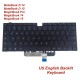 Tastatura Laptop, Huawei, MateBook 14 KLV-W19, KLV-W29, iluminata, neagra, layout US
