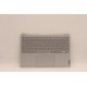 Carcasa superioara cu tastatura palmrest Laptop, Lenovo, Yoga Slim 7 Carbon 13IAP7 Type 82U9, 5CB1J31128, AM2KM000160, 18600572, iluminata, 4 pini, Cloud Grey, layout US
