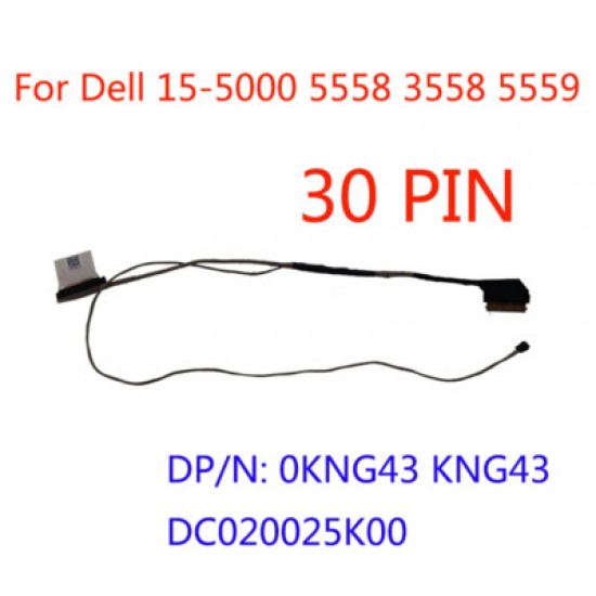 Cablu video LVDS Laptop, Dell, Inspiron 15 5551, P51F, P51F003, KNG43, 0KNG43, DC020025K00, AAL20, EDP, FHD NT CABLE, 30 pini