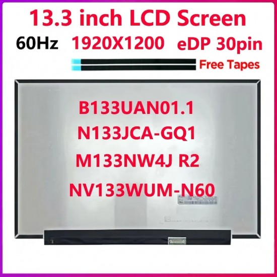 Display Laptop, Dell, Inspiron 13 5310, P145G, P145G001, 3FNDY, 03FNDY, NV133WUM-N60, 13.3 inch, FHD, 1920x1200, IPS, conector ingust, 30 pini