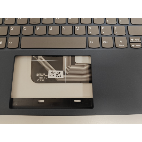 Carcasa superioara cu tastatura palmrest Laptop, Lenovo, IdeaPad Flex 5-14ARE05 Type 81X2, 82DF, 5CB1B36461, 460.0MD05.0001, Fingerprint, Abyss Blue, layout US, refurbished