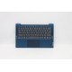 Carcasa superioara cu tastatura palmrest Laptop, Lenovo, IdeaPad 5-14ARE05 Type 81YM, 5CB0Y89321, AM2UZ000C20, ET2UZ000100, ET2UZ000200, iluminata, albastra, layout UK