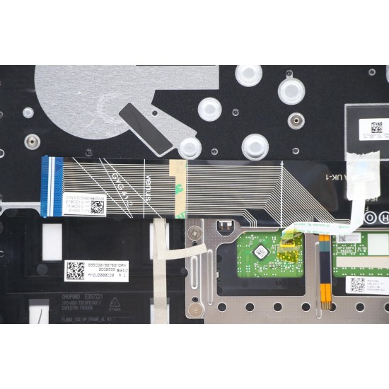 Carcasa superioara cu tastatura palmrest Laptop, Lenovo, IdeaPad 5-14ARE05 Type 81YM, 5CB0Y89321, AM2UZ000C20, ET2UZ000100, ET2UZ000200, iluminata, albastra, layout UK