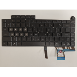 Tastatura Laptop Gaming, Asus, ROG Strix G16 G615J, G615JH, G615JHR, G615JM, G615JMR, G615JPR, iluminata, RGB 4 Zone, neagra, layout US