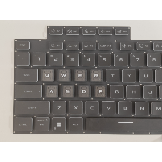Tastatura Laptop Gaming, Asus, ROG Strix G16 G615J, G615JH, G615JHR, G615JM, G615JMR, G615JPR, iluminata, RGB 4 Zone, neagra, layout US