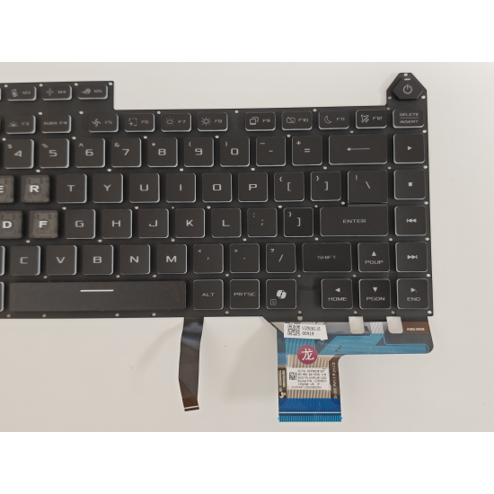 Tastatura Laptop Gaming, Asus, ROG Strix G16 G615J, G615JH, G615JHR, G615JM, G615JMR, G615JPR, iluminata, RGB 4 Zone, neagra, layout US