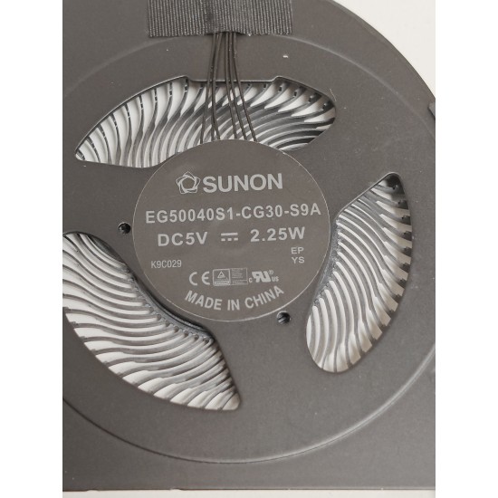 Cooler Laptop, Lenovo, ThinkPad T495 Type 20NJ, 20NK, 20QJ, 20QK, 02DL962, EG50040S1-CG30-S9A, 5V, 2.25W