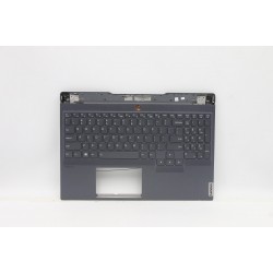 Carcasa superioara cu tastatura palmrest Laptop, Lenovo, Legion S7-15IMH5 Laptop Type 82BC, 5CB0Z71938,  5CB0Z71940, 8S1101-07428-8S,  iluminata, 4 pini, gri inchis, layout US