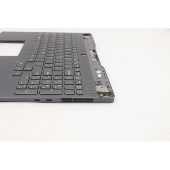 Carcasa superioara cu tastatura palmrest Laptop, Lenovo, Legion S7-15IMH5 Laptop Type 82BC, 5CB0Z71938,  5CB0Z71940, 8S1101-07428-8S,  iluminata, 4 pini, gri inchis, layout US