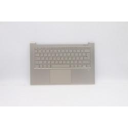 Carcasa superioara cu tastatura palmrest Laptop, Lenovo, IdeaPad Yoga C940-14IIL Type 81Q9, 5CB0U44269, AM1ED000700, 15336929, iluminata, Mica, layout UK