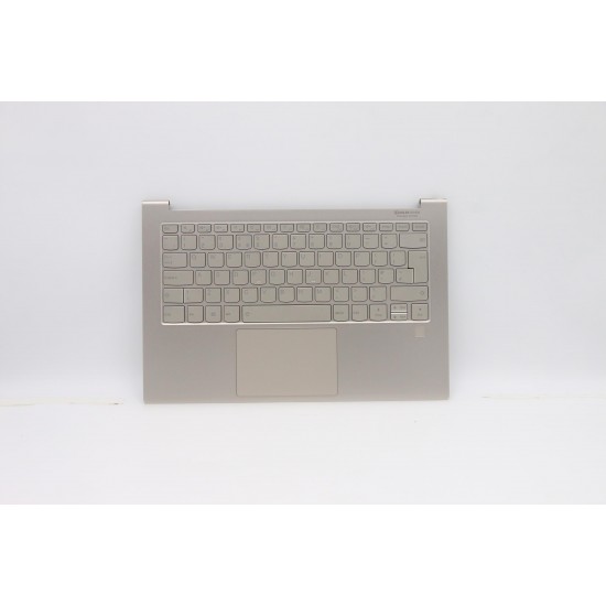 Carcasa superioara cu tastatura palmrest Laptop, Lenovo, IdeaPad Yoga C940-14IIL Type 81Q9, 5CB0U44269, AM1ED000700, 15336929, iluminata, Mica, layout UK