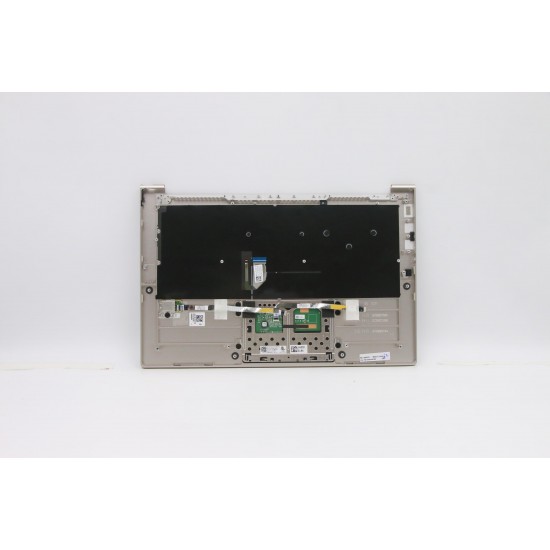 Carcasa superioara cu tastatura palmrest Laptop, Lenovo, IdeaPad Yoga C940-14IIL Type 81Q9, 5CB0U44269, AM1ED000700, 15336929, iluminata, Mica, layout UK