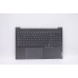 Carcasa superioara cu tastatura palmrest Laptop, Lenovo, IdeaPad Yoga Slim 7 Pro 16ACH6 Type 82QQ, 5CB1F36880, 5CB1F36995, NB5729, HQ2370, HQ20721440000, PH-B17-02AS, iluminata, 4 pini, Storm Grey, layout US