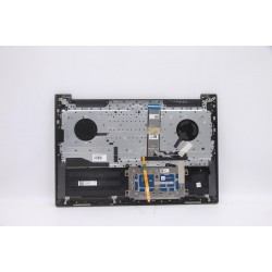Carcasa superioara cu tastatura palmrest Laptop, Lenovo, IdeaPad Yoga Slim 7 Pro 16ACH6 Type 82QQ, 5CB1F36880, 5CB1F36995, NB5729, HQ2370, HQ20721440000, PH-B17-02AS, iluminata, 4 pini, Storm Grey, layout US