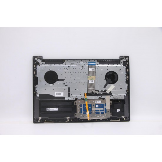 Carcasa superioara cu tastatura palmrest Laptop, Lenovo, IdeaPad Yoga Slim 7 Pro 16ACH6 Type 82QQ, 5CB1F36880, 5CB1F36995, NB5729, HQ2370, HQ20721440000, PH-B17-02AS, iluminata, 4 pini, Storm Grey, layout US