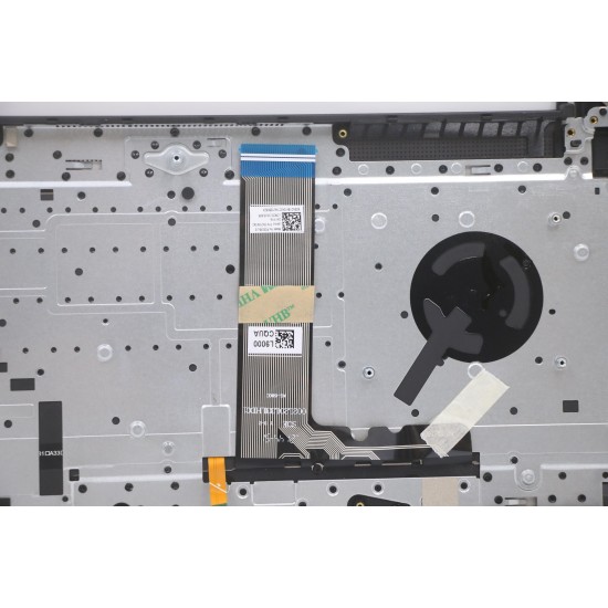 Carcasa superioara cu tastatura palmrest Laptop, Lenovo, IdeaPad Yoga Slim 7 Pro 16ACH6 Type 82QQ, 5CB1F36880, 5CB1F36995, NB5729, HQ2370, HQ20721440000, PH-B17-02AS, iluminata, 4 pini, Storm Grey, layout US
