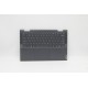 Carcasa superioara cu tastatura palmrest Laptop, Lenovo, IdeaPad Yoga 7-14ACN6 Laptop Type 82N7, 5CB1D12414, AM27V000200, EL27V000100, 18219197, iluminata, 4 pini, Slate Grey, layout US