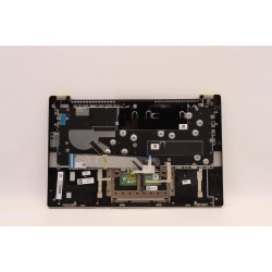Carcasa superioara cu tastatura palmrest Laptop, Lenovo, IdeaPad 5 14ABA7 Type 82SE, 5CB1J08457, 5CB1J08488, AM3KI000140, PK37B01D700TIC, ET2UZ000100, ET2UZ000200, iluminata, 4 pini, Cloud Grey, layout US