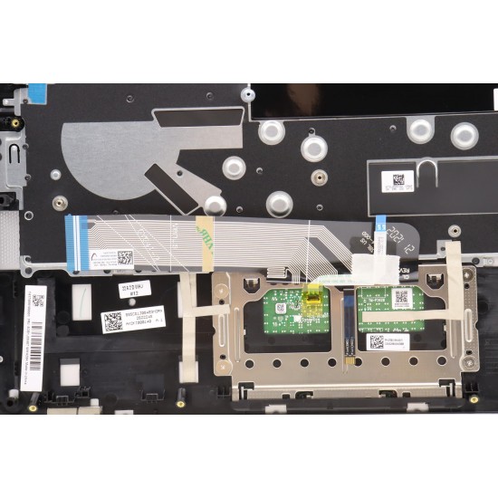 Carcasa superioara cu tastatura palmrest Laptop, Lenovo, IdeaPad 5 14ABA7 Type 82SE, 5CB1J08457, 5CB1J08488, AM3KI000140, PK37B01D700TIC, ET2UZ000100, ET2UZ000200, iluminata, 4 pini, Cloud Grey, layout US