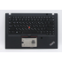 Carcasa superioara cu tastatura palmrest Laptop, Lenovo, ThinkPad T495s Type 20QJ, 5M10V16660, 5M11A08645, 5M11A08647, 5M10V16659, PK131B42B08, AM1CL000100, EA1BR000200, V170820IS1, iluminata, 12 pini, Black, layout US