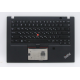 Carcasa superioara cu tastatura palmrest Laptop, Lenovo, ThinkPad T495s Type 20QJ, 5M10V16660, 5M11A08645, 5M11A08647, 5M10V16659, PK131B42B08, AM1CL000100, EA1BR000200, V170820IS1, iluminata, 12 pini, Black, layout US