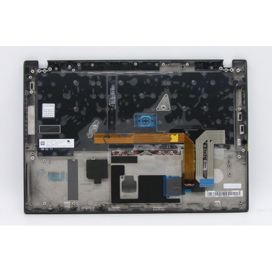 Carcasa superioara cu tastatura palmrest Laptop, Lenovo, ThinkPad T495s Type 20QJ, 5M10V16660, 5M11A08645, 5M11A08647, 5M10V16659, PK131B42B08, AM1CL000100, EA1BR000200, V170820IS1, iluminata, 12 pini, Black, layout US