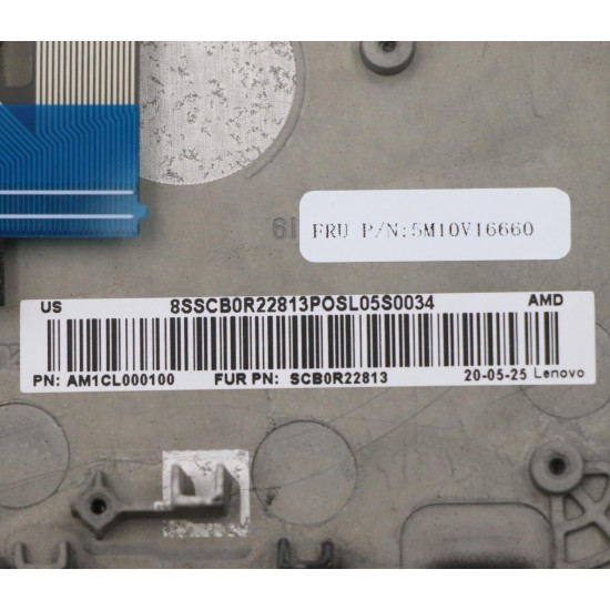 Carcasa superioara cu tastatura palmrest Laptop, Lenovo, ThinkPad T495s Type 20QJ, 5M10V16660, 5M11A08645, 5M11A08647, 5M10V16659, PK131B42B08, AM1CL000100, EA1BR000200, V170820IS1, iluminata, 12 pini, Black, layout US