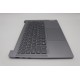 Carcasa superioara cu tastatura palmrest Laptop, Lenovo, IdeaPad Pro 5 14AHP9 Type 83D3, 5CB1N90824, 5CB1N90849, HQ25202000640, HQ706010005Q74A04, HQ31300007VN7, HQ258060004B0, NB6766, iluminata, 4 pini, Arctic Grey, layout US