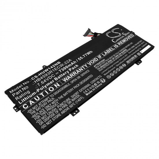 Baterie compatibila Laptop, Huawei, CS-HUW142NB, HB4593R1ECW-22A, HB4593R1ECW-22B, HB4593R1ECW-22C, 7.64V, 7300mAh, 55.77Wh, 12 pini