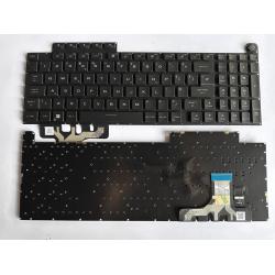 Tastatura Laptop Gaming, Asus, ROG Strix Scar 18 G834J, G834JY, G834JYR, G834JZ, G834JZR, iluminata, RGB Per Key, neagra, layout US