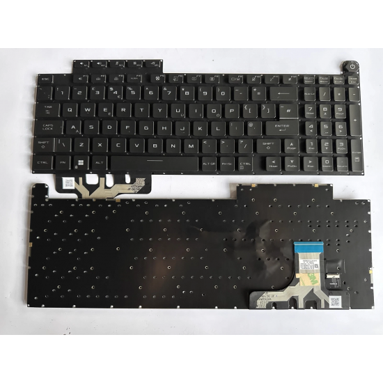 Tastatura Laptop Gaming, Asus, ROG Strix G18 G814J, G814JU, G814JV, G814JI, G814JVR, G814JZR, G814JZR, iluminata, RGB Per Key, neagra, layout US