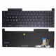 Tastatura Laptop Gaming, Asus, ROG Strix G18 G814J, G814JU, G814JV, G814JI, G814JVR, G814JZR, G814JZR, iluminata, RGB 4 Zone, neagra, layout US