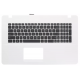Carcasa superioara cu tastatura palmrest Laptop, Asus, A751M, A751MA, A751M, 90NB04I2-R31US0, 13NB04I2P04011-1, alba, layout US