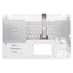 Carcasa superioara cu tastatura palmrest Laptop, Asus, X752Y, X752YI, 90NB04I2-R31US0, 13NB04I2P04011-1, alba, layout US